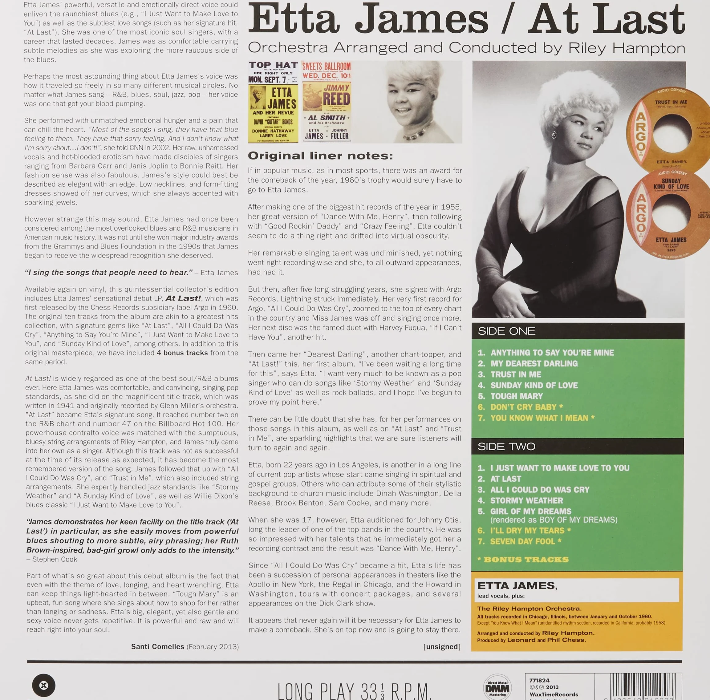 James Etta / at Last !
