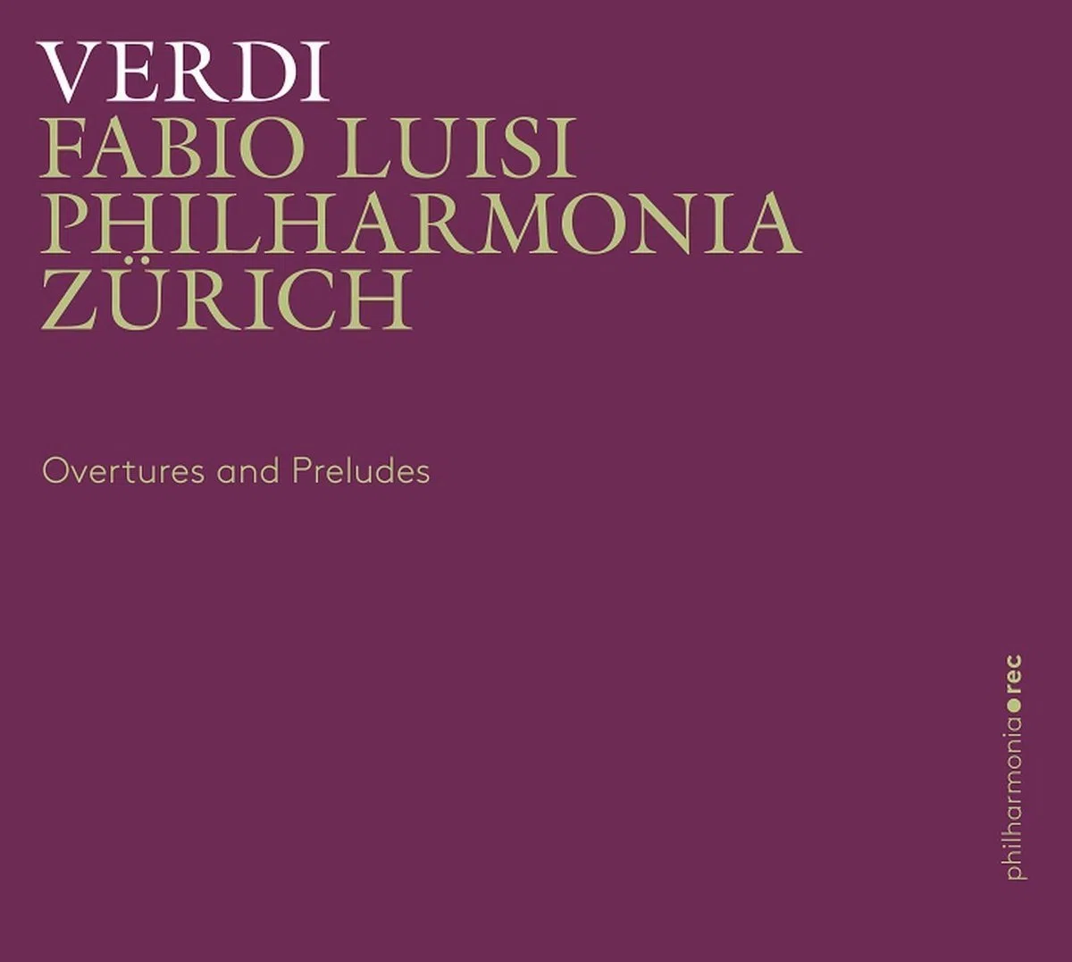 Verdi/Overtures and Preludes