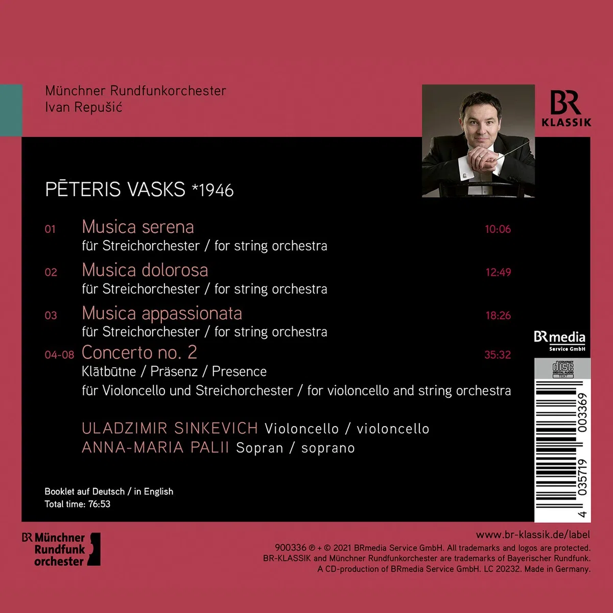 Musica Dolorosa - Musica Serena - Musica Appassionata - Klātbūtne