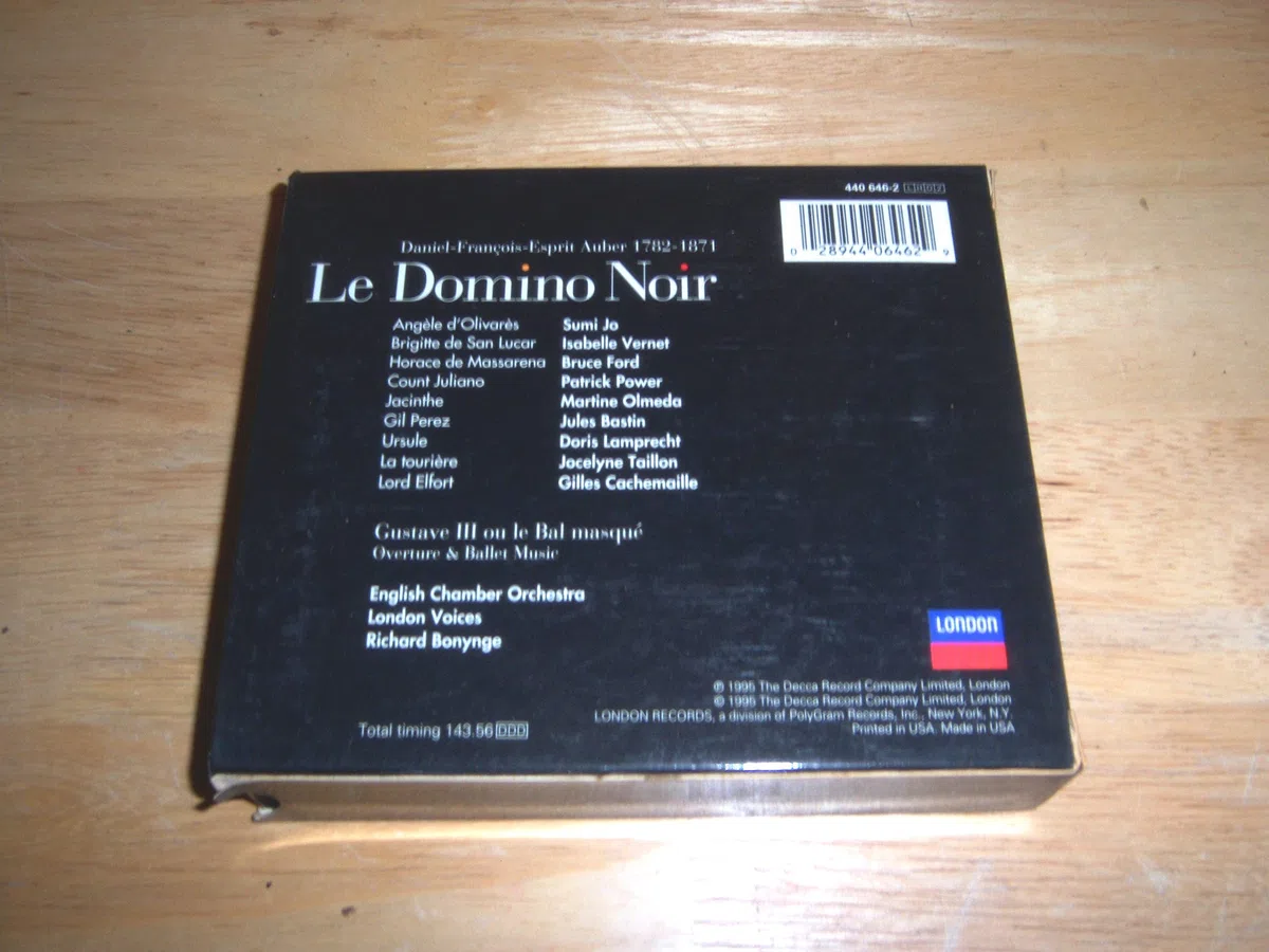 Auber - Le Domino Noir / Jo, ECO, Bonynge