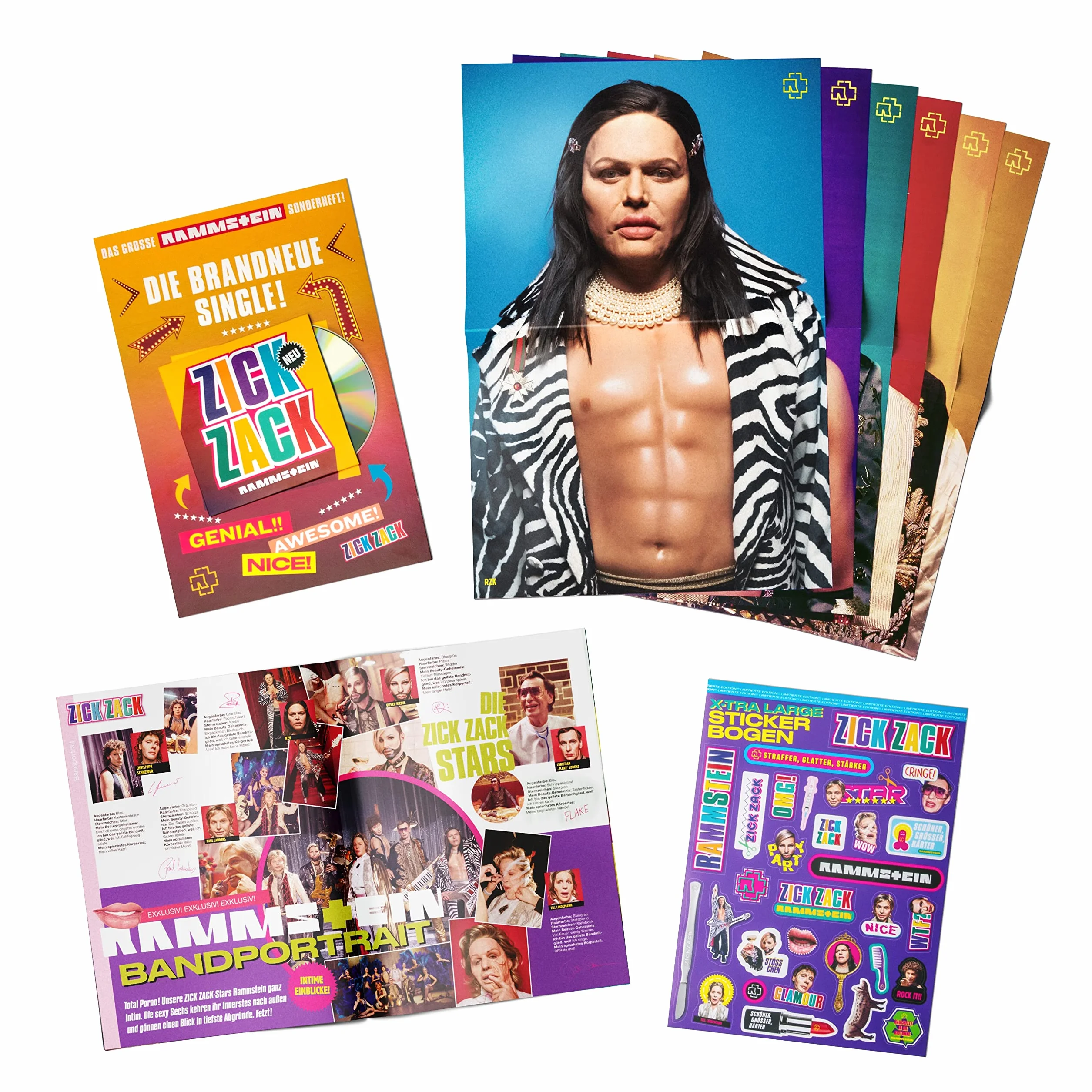 Zick Zack [CD single inclus Magazine + 30 autocollants + 6 posters]
