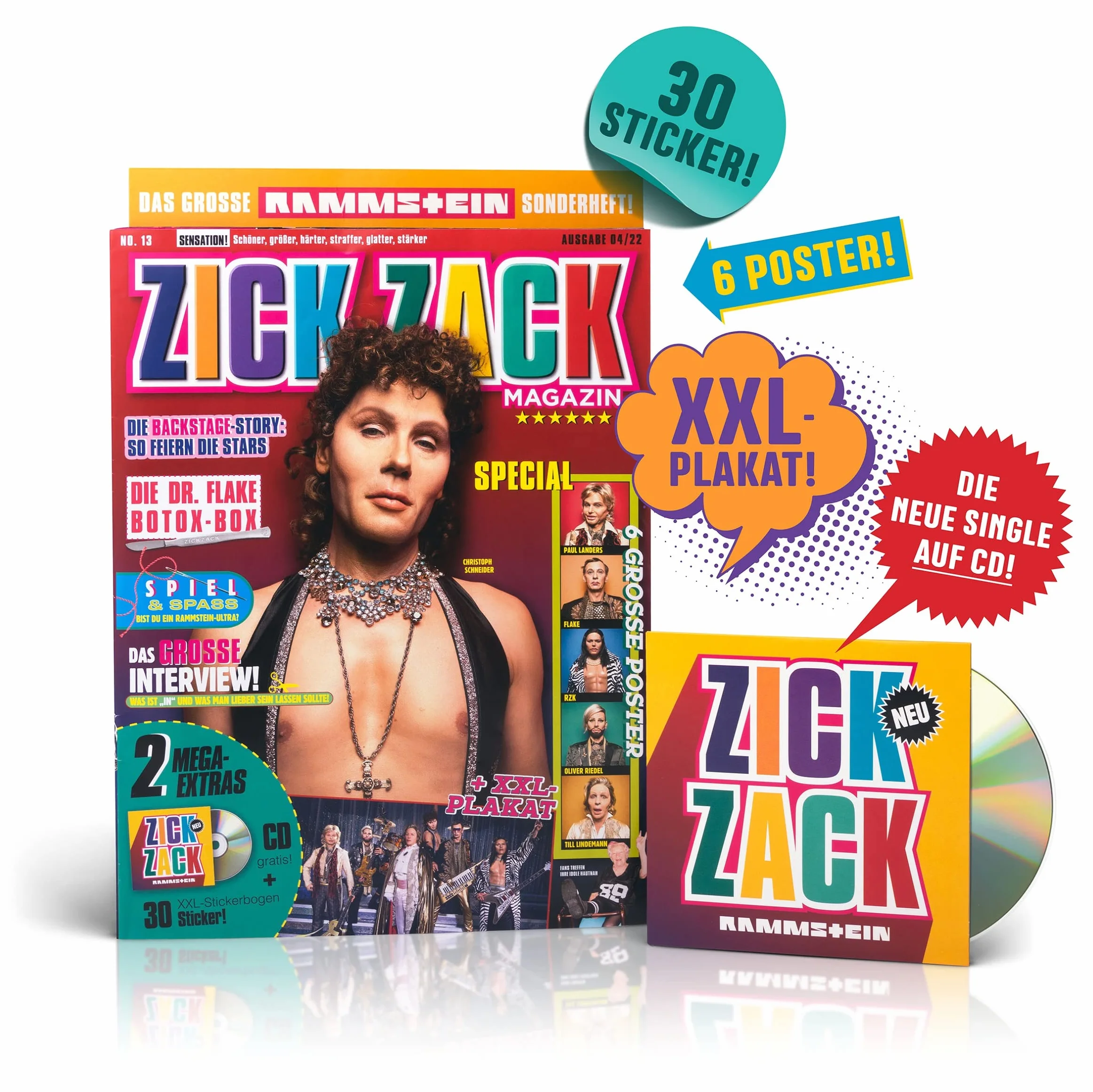 Zick Zack [CD single inclus Magazine + 30 autocollants + 6 posters]