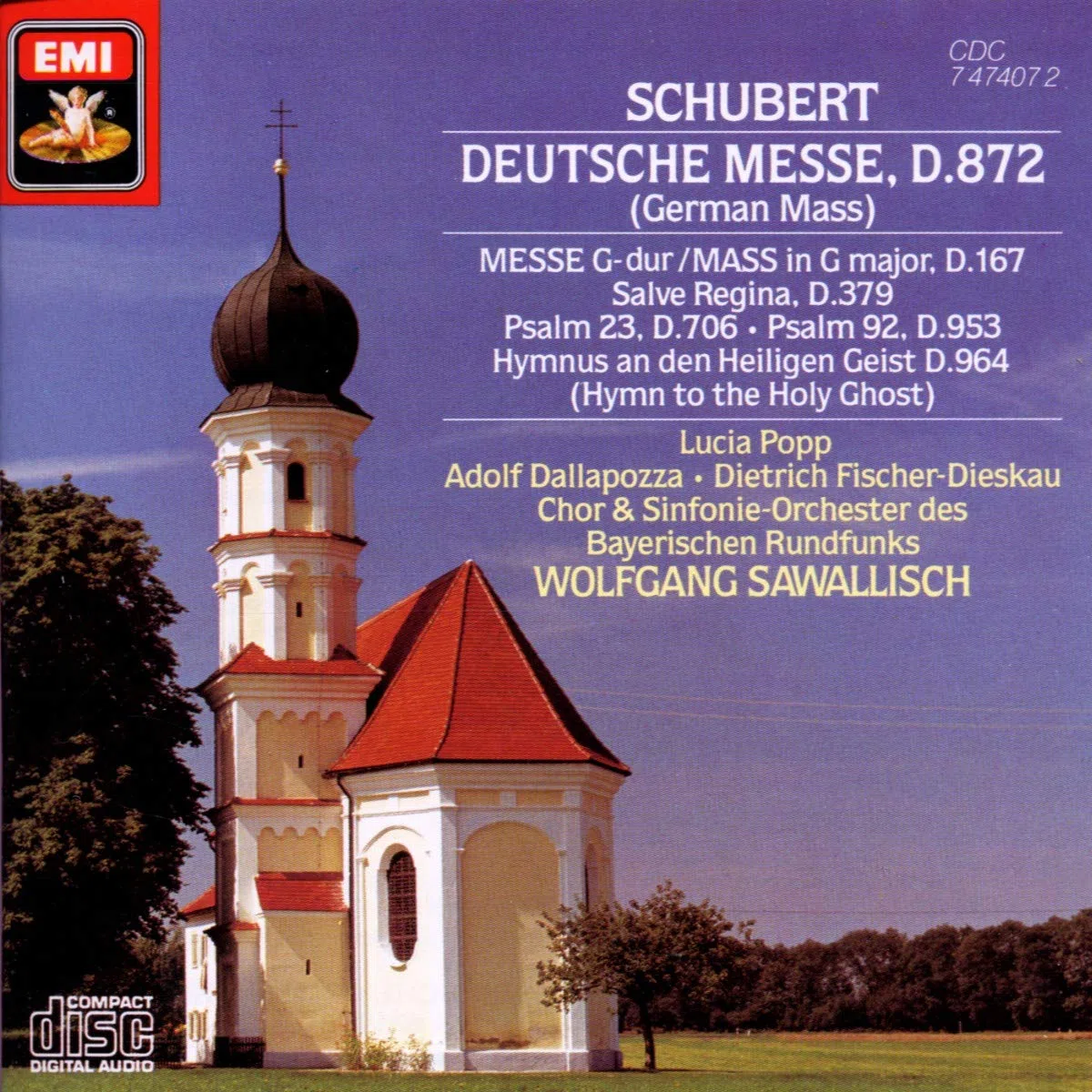Schubert : Deutsche Messe D 872 - Messe D 167 - Salve Regina D 379 - Psaume 23 D 706...