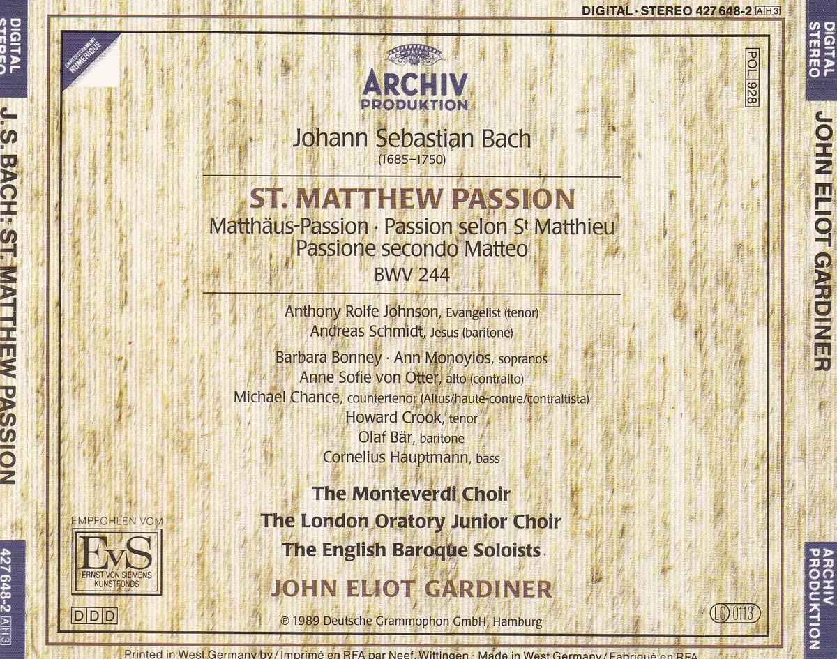 Passion selon Saint Matthieu