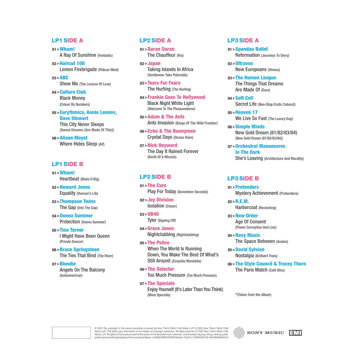 NOW That's What I Call An Era: The Albums 1980-1984