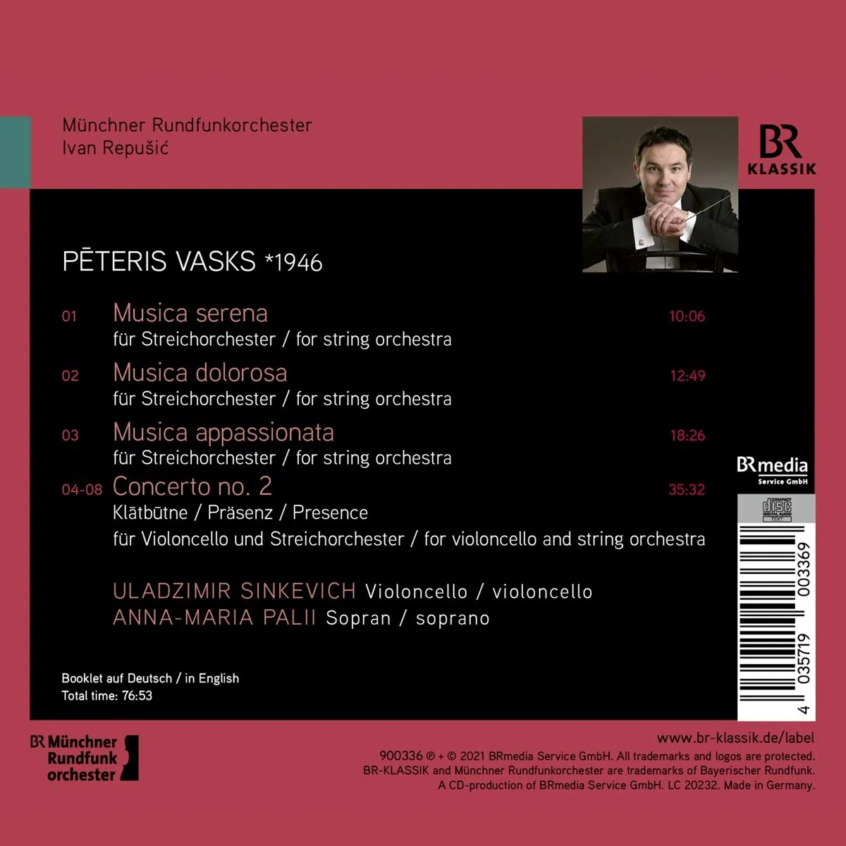 Musica Dolorosa - Musica Serena - Musica Appassionata - Klātbūtne